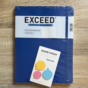 ✨New✨ Dot Grid Exceed Blue Soft Cover Notebook • 192 pages • 78 gsm •